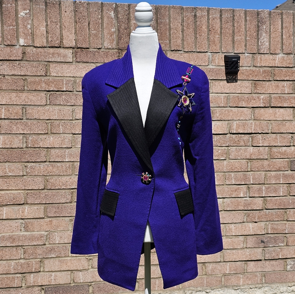 Vtg Alexis Jeweled Jacket